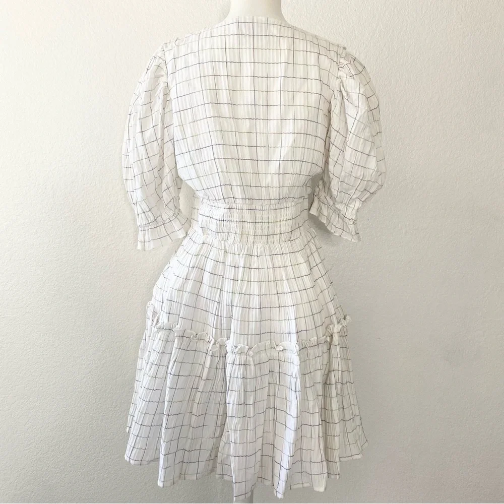 CLEOBELLA White Checkered Dress - Picture 2 of 8